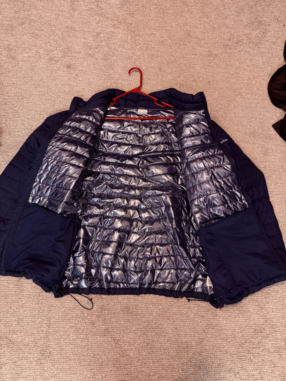 Columbia Men's Navy Blue Quilted Puffer Jacket
